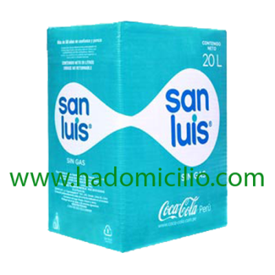 Caja de agua San Luis 20 litros descartable con caño
